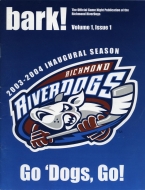 Richmond Riverdogs 2003-04 program cover