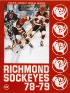 Richmond Sockeyes 1978-79 program cover