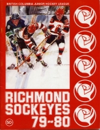 Richmond Sockeyes 1979-80 program cover