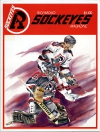 Richmond Sockeyes 1988-89 program cover