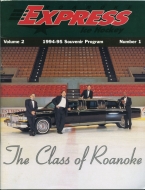 Roanoke Express 1994-95 program cover
