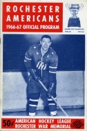 Rochester Americans 1966-67 program cover