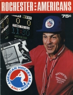Rochester Americans 1974-75 program cover