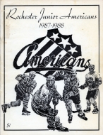 Rochester Junior Americans 1987-88 program cover