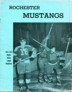 Rochester Mustangs 1952-53 program cover