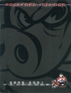 Rockford IceHogs 2000-01 program cover