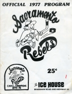 Sacramento Rebels 1976-77 program cover