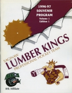 Saginaw Lumber Kings 1996-97 program cover