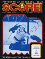 Salt Lake Golden Eagles 1983-84 program cover