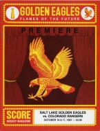 Salt Lake Golden Eagles 1987-88 program cover