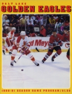 Salt Lake Golden Eagles 1990-91 program cover