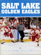 Salt Lake Golden Eagles 1992-93 program cover