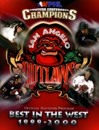 San Angelo Outlaws 1999-00 program cover