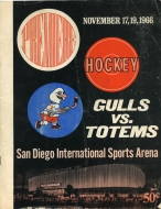 San Diego Gulls 1966-67 program cover