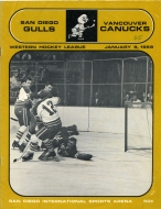 San Diego Gulls 1968-69 program cover
