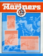 San Diego Mariners 1974-75 program cover