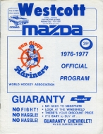 San Diego Mariners 1976-77 program cover