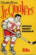 Saskatoon Jr. Quakers 1961-62 program cover