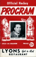 Soo Greyhounds 1955-56 program cover