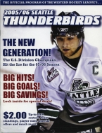 Seattle Thunderbirds 2005-06 program cover