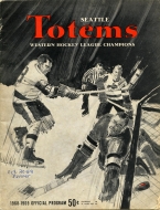 Seattle Totems 1968-69 program cover