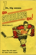 Selkirk Steelers 1972-73 program cover