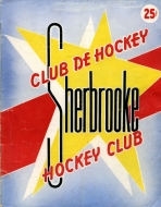 Sherbrooke Saints 1953-54 program cover