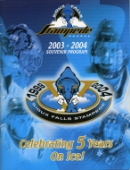 Sioux Falls Stampede 2003-04 program cover