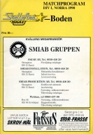 Skelleftea AIK 1990-91 program cover