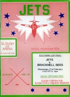 Slough Jets 1989-90 program cover