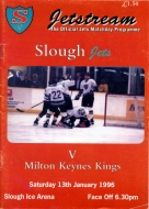 Slough Jets 1995-96 program cover