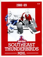 Southeast T-Birds 1988-89 program cover