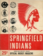 Springfield Indians 1965-66 program cover