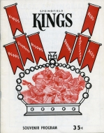 Springfield Kings 1967-68 program cover