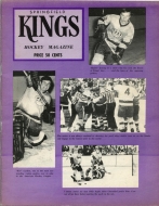 Springfield Kings 1969-70 program cover