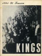 Springfield Kings 1981-82 program cover