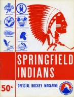 Springfield Indians 1974-75 program cover