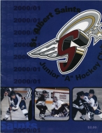St. Albert Saints 2000-01 program cover