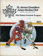 St. James Canadians 1985-86 program cover
