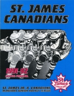 St. James Canadians 1991-92 program cover