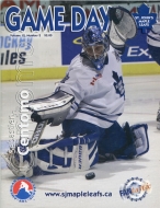St. John's Maple Leafs 2002-03 program cover