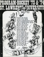 St. Lawrence University 1973-74 program cover