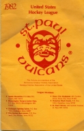 Twin City Vulcans 1982-83 program cover