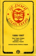 Twin City Vulcans 1986-87 program cover