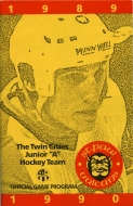 Twin City Vulcans 1989-90 program cover
