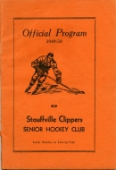 Stouffville Clippers 1949-50 program cover