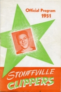 Stouffville Clippers 1951-52 program cover