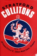 Stratford Cullitons 1976-77 program cover