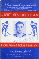 Sudbury Wolves 1958-59 program cover