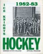 SUNY-Geneseo 1982-83 program cover